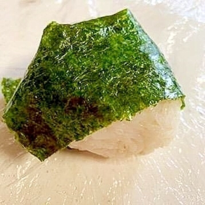 残ったとり天で ☆ おにぎり